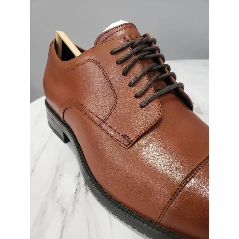 NEW NO BOX Cole Haan SIZE 8 Cap Toe Oxford Mens Leather BritIsh Tan brown
